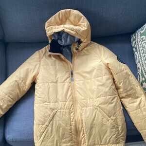 Yellow PASSENGER Hooded Jacket. Lightweight to medium weight SZ Small